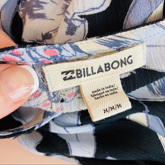 Billabong Pretty Daylight Bell Sleeve Top M navy - Picture 11 of 11